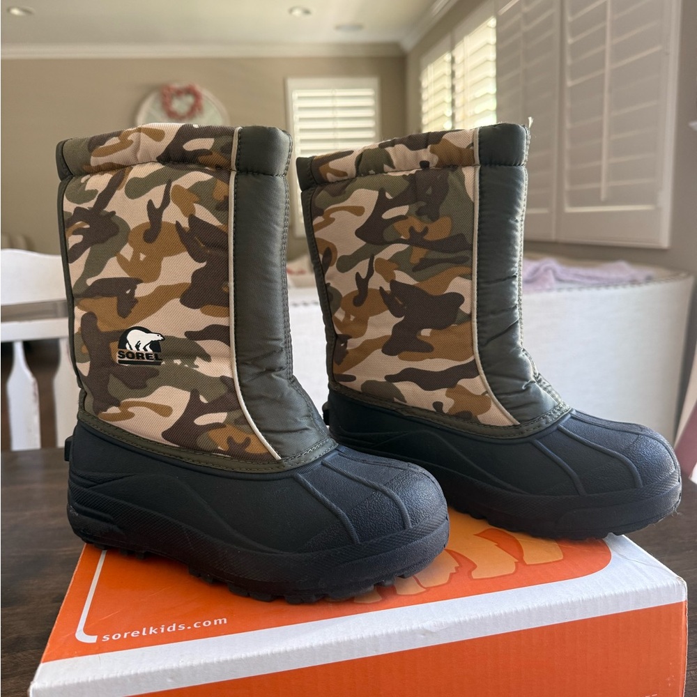 Sorel Youth Camouflage Snow Boots
